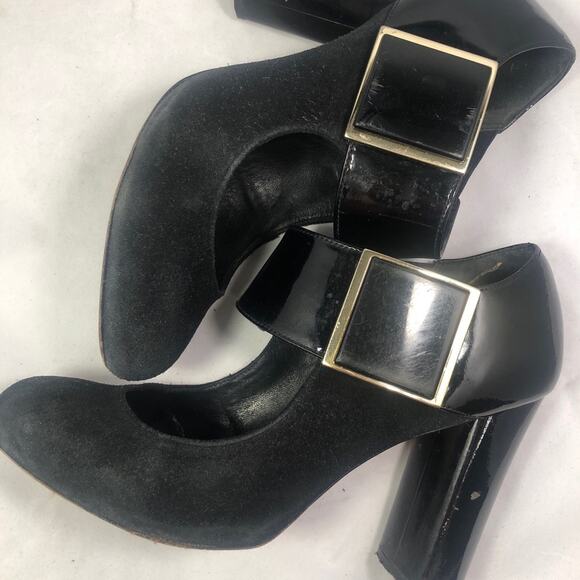 Tory Burch Suede and Patent Leather Mary Janes - Picture 4 of 16